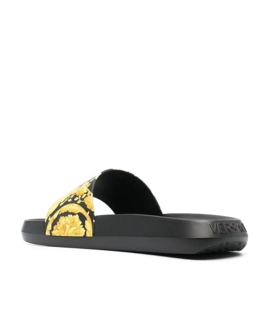 Versace Baroque Printed Slip-On Slides