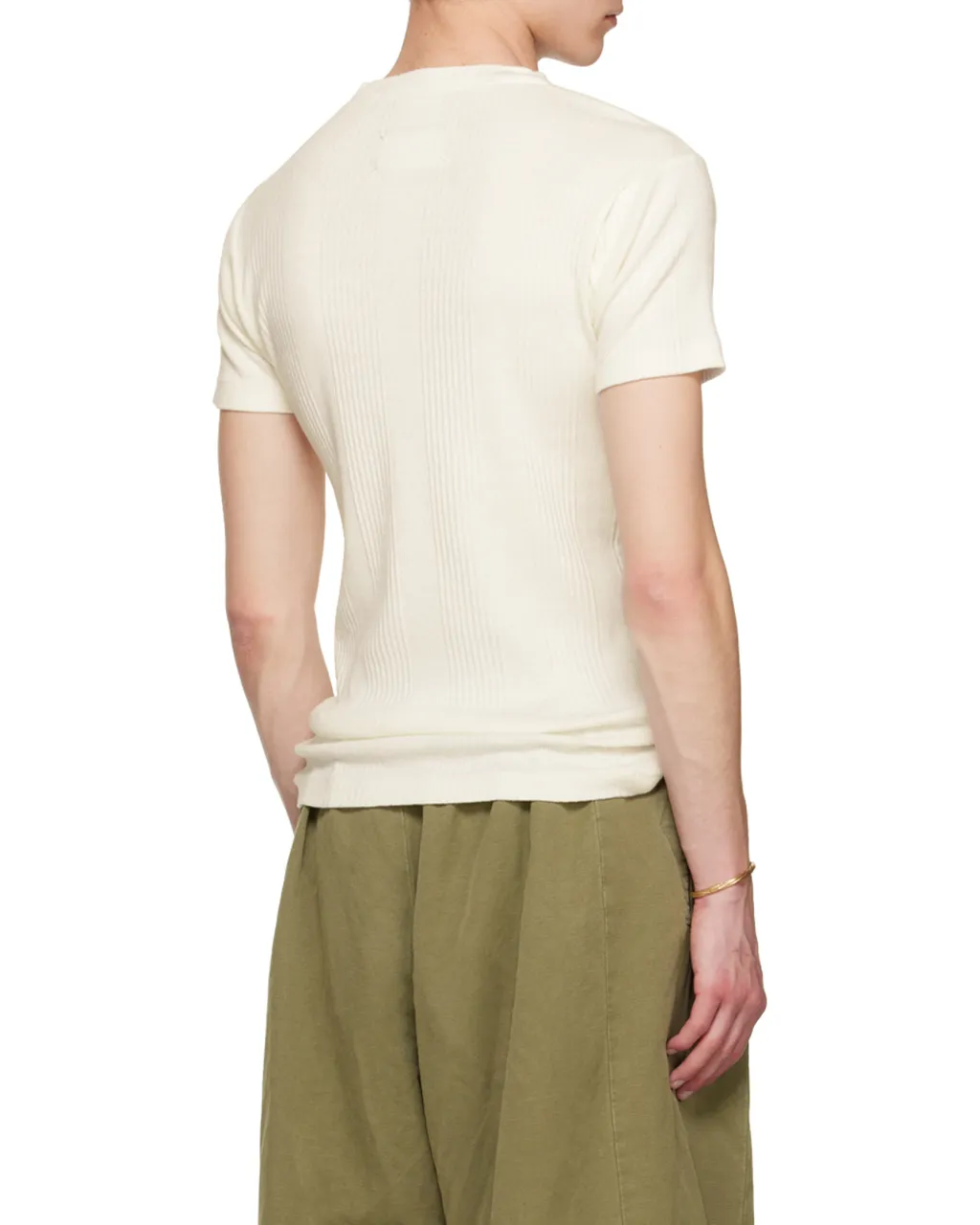 Maison Margiela Logo Patch Knitted T-Shirt