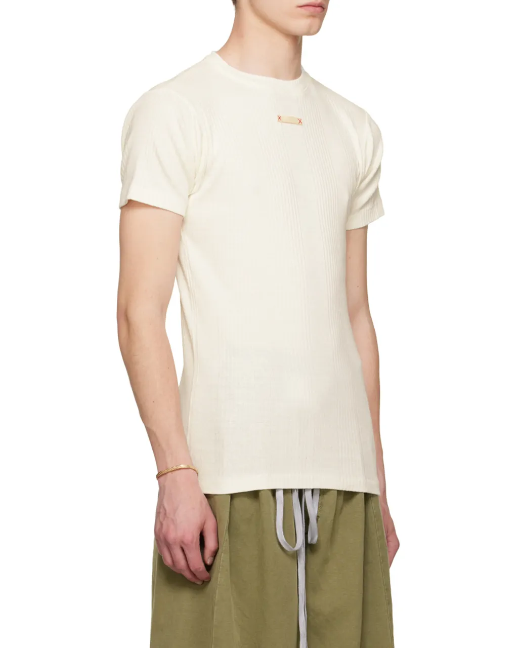 Maison Margiela Logo Patch Knitted T-Shirt