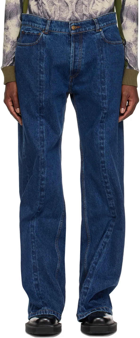 Wire Wide-Leg Cotton Jeans