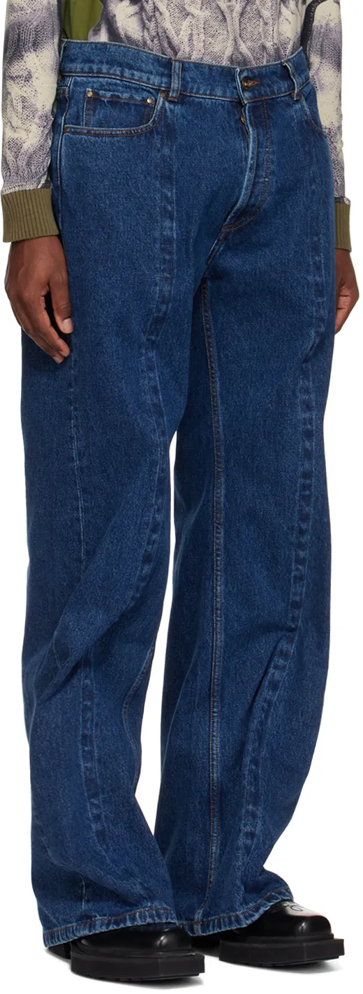Wire Wide-Leg Cotton Jeans