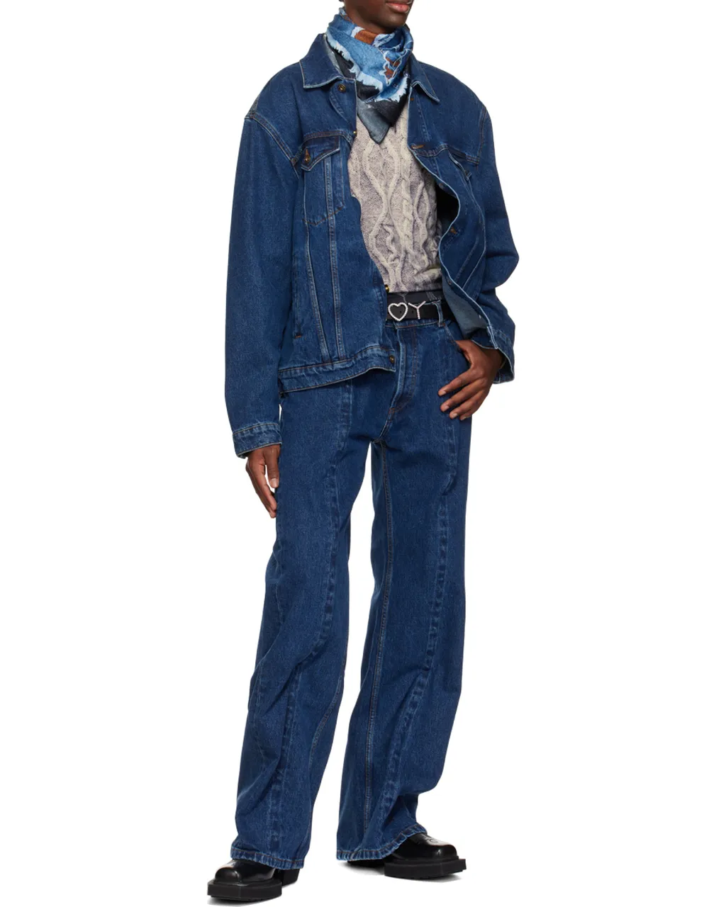 Wire Wide-Leg Cotton Jeans