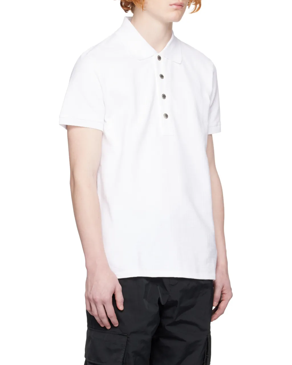 Balmain Monogram Straight Hem Polo Shirt