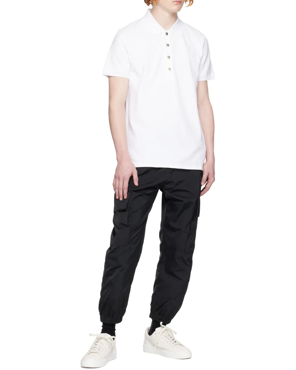 Balmain Monogram Straight Hem Polo Shirt