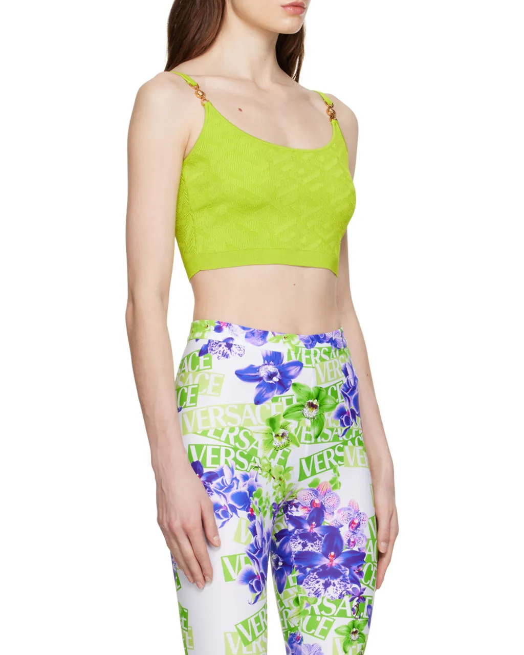 Medusa-Motif Knitted Top