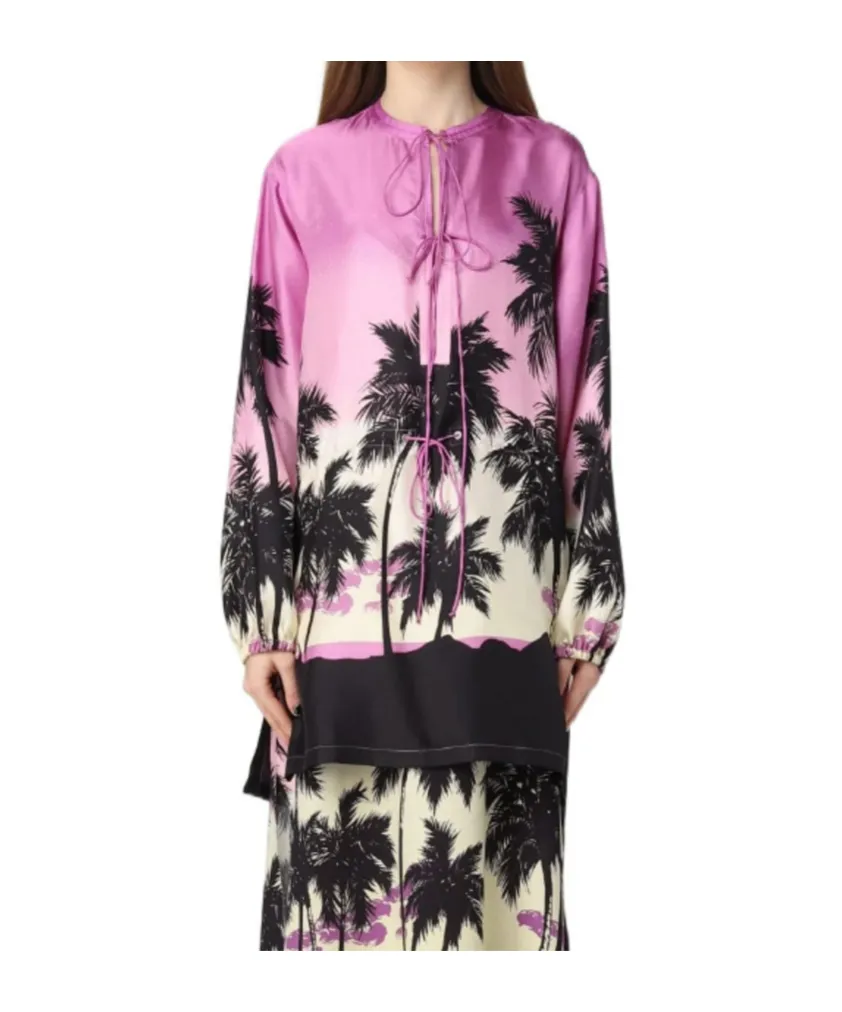 Palm Angels Allover Graphic Printed Top