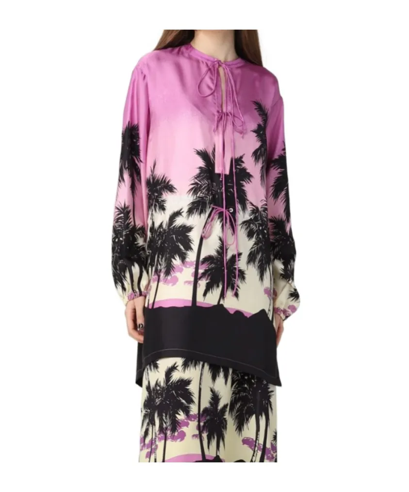 Palm Angels Allover Graphic Printed Top