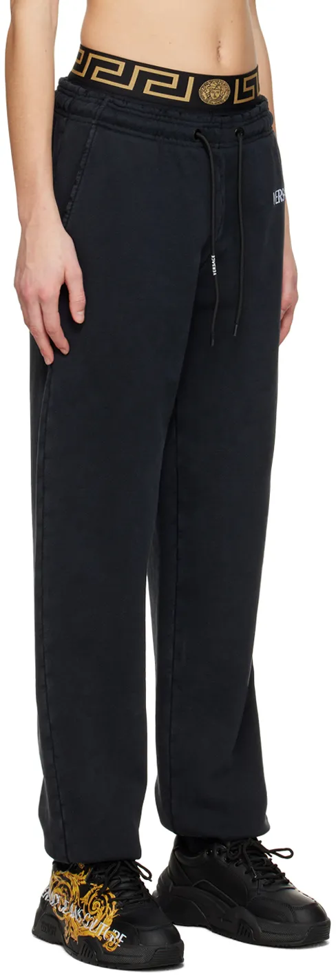 Versace Logo-Printed Drawstring Sweatpants