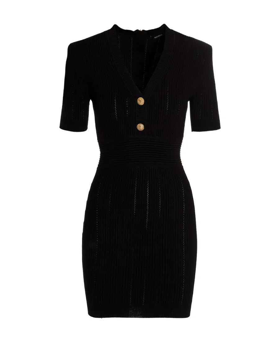 Short-Sleeve Tailored Dress