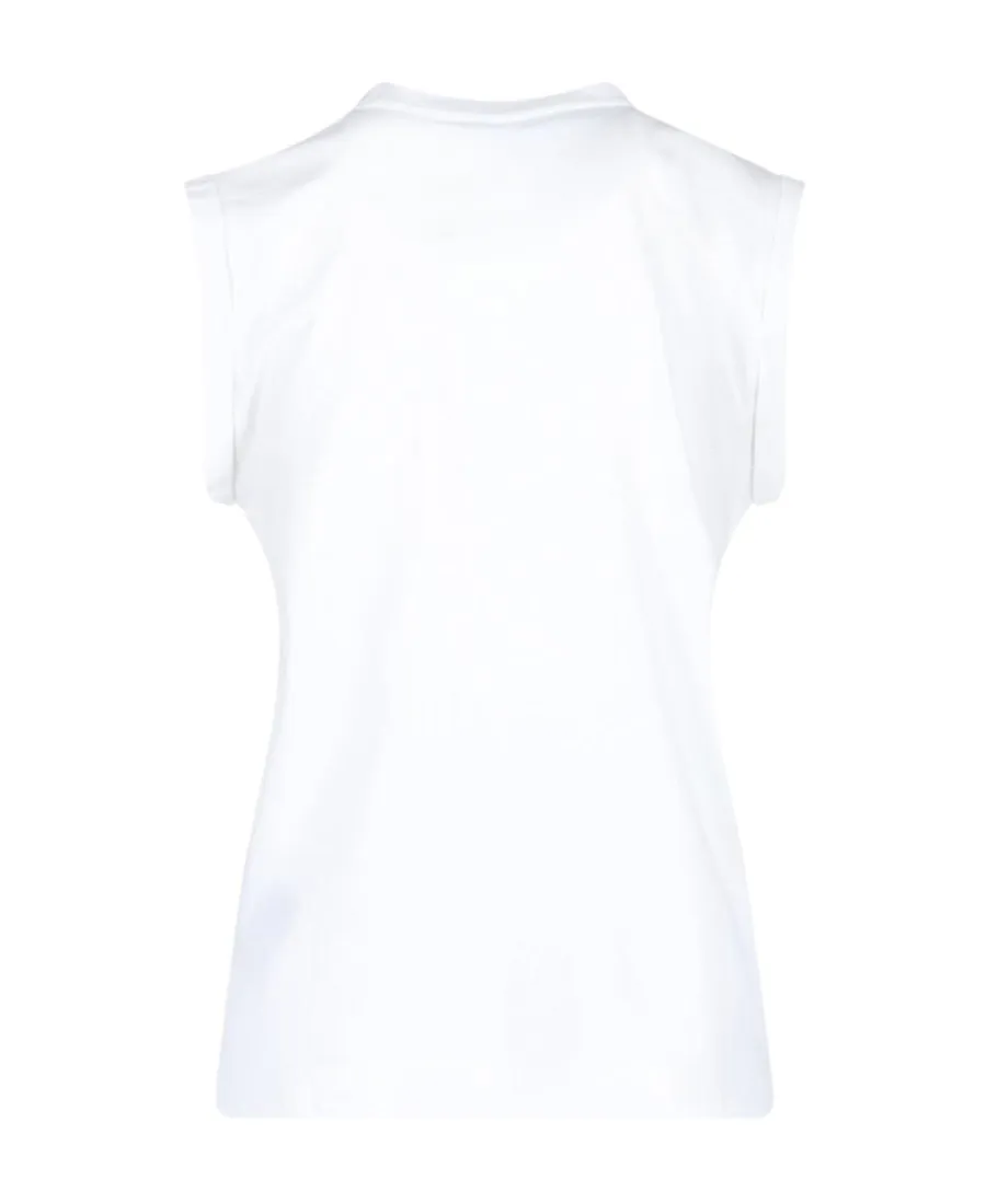 Balmain Logo Printed Sleeveless Top