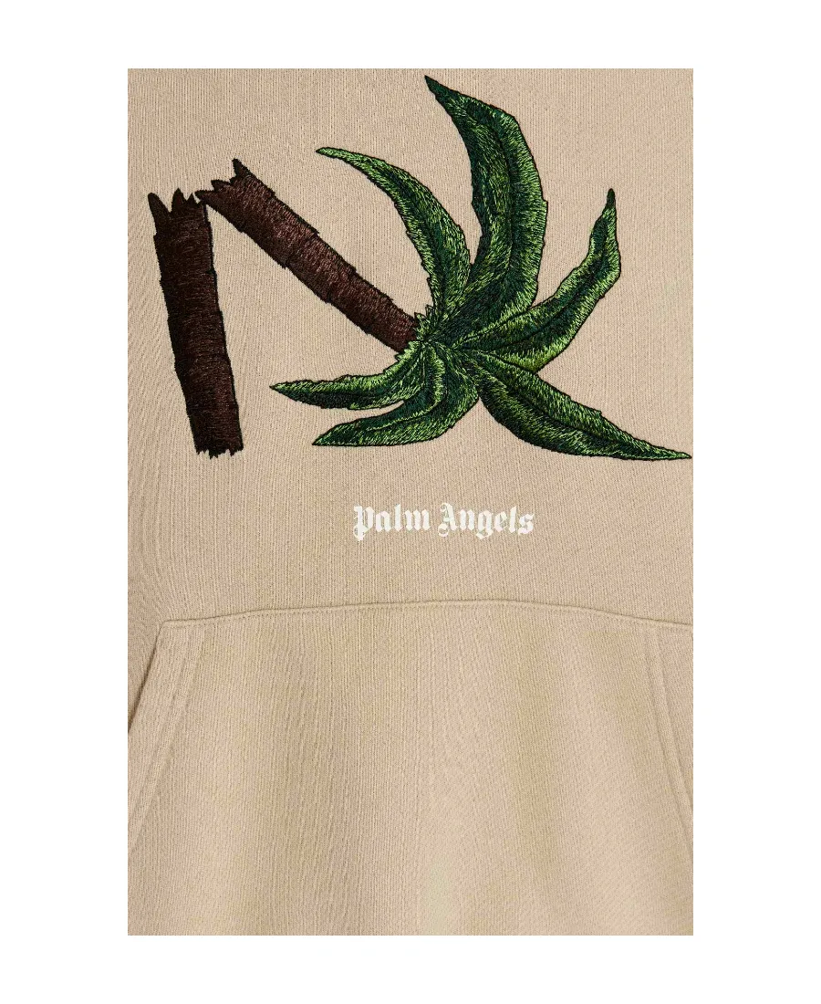 Palm Angels Palm Embroidered Drawstring Hoodie