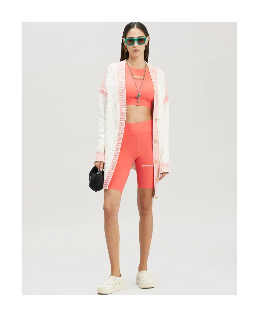 Palm Angels Spray Paint-Effect Knitted Cardigan