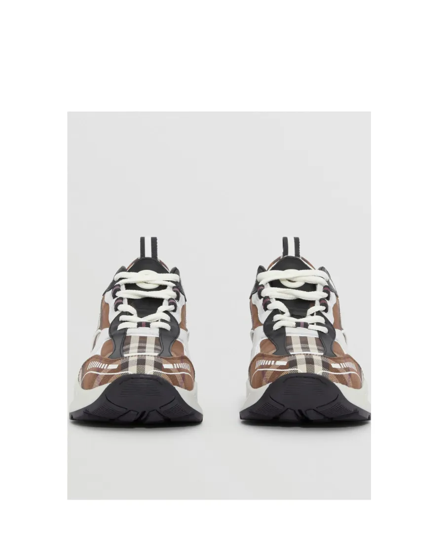 Vintage Check Lace-Up Sneakers