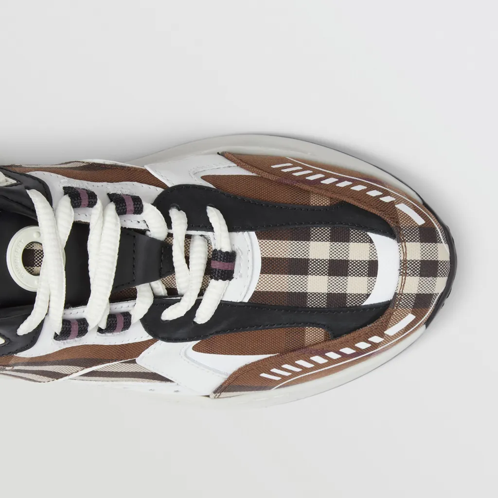 Vintage Check Lace-Up Sneakers