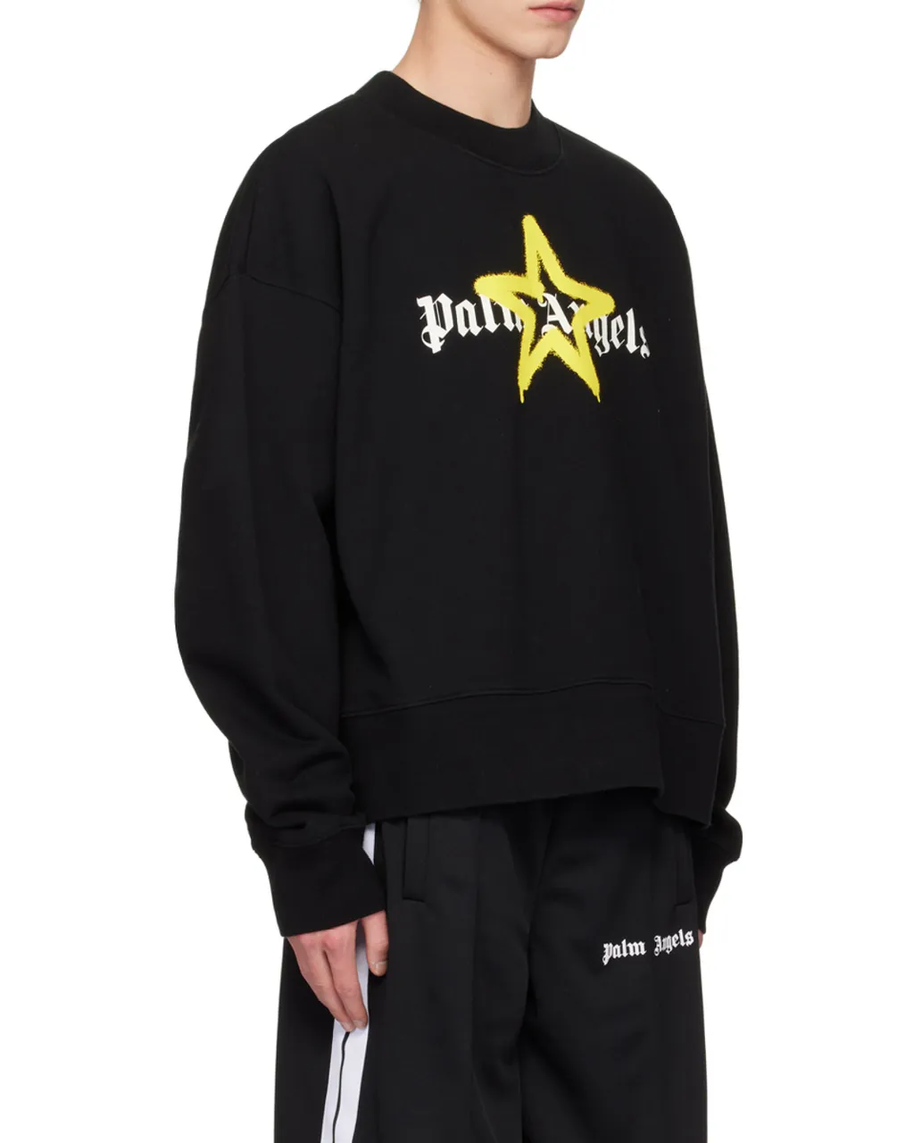Palm Angels Logo-Printed Crewneck Sweatshirt