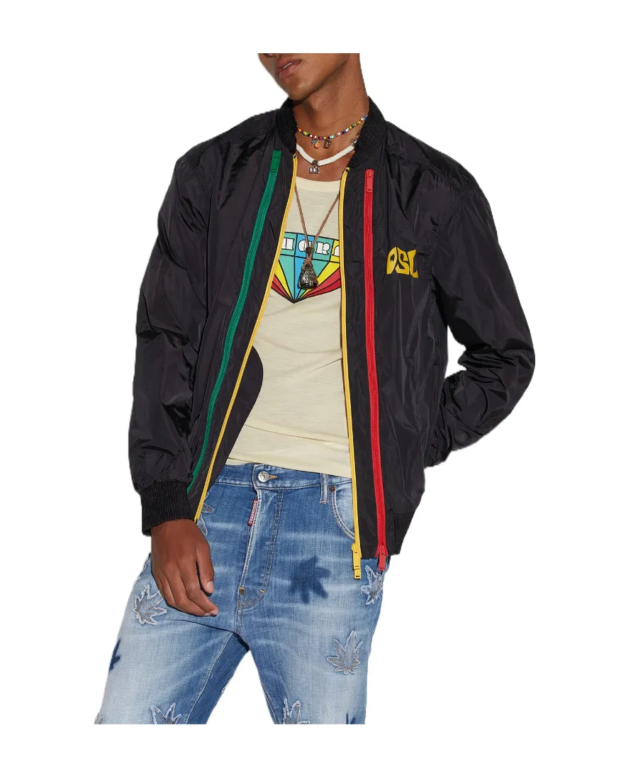 Dsquared2 Logo-Printed Zipped Jacket