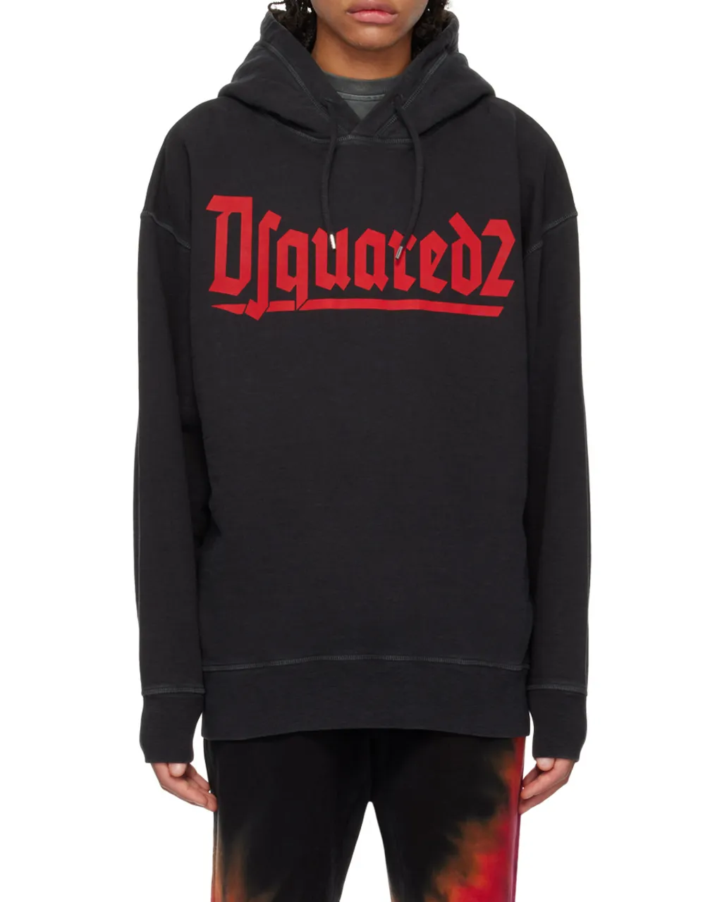 Dsquared2 Logo Printed Drawstring Hoodie