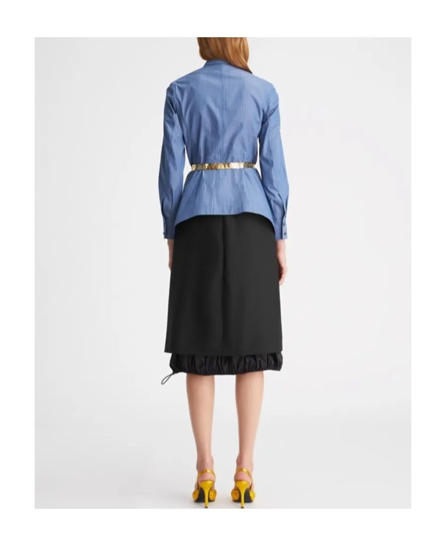 Tory Burch Ruffle Midi Skirt