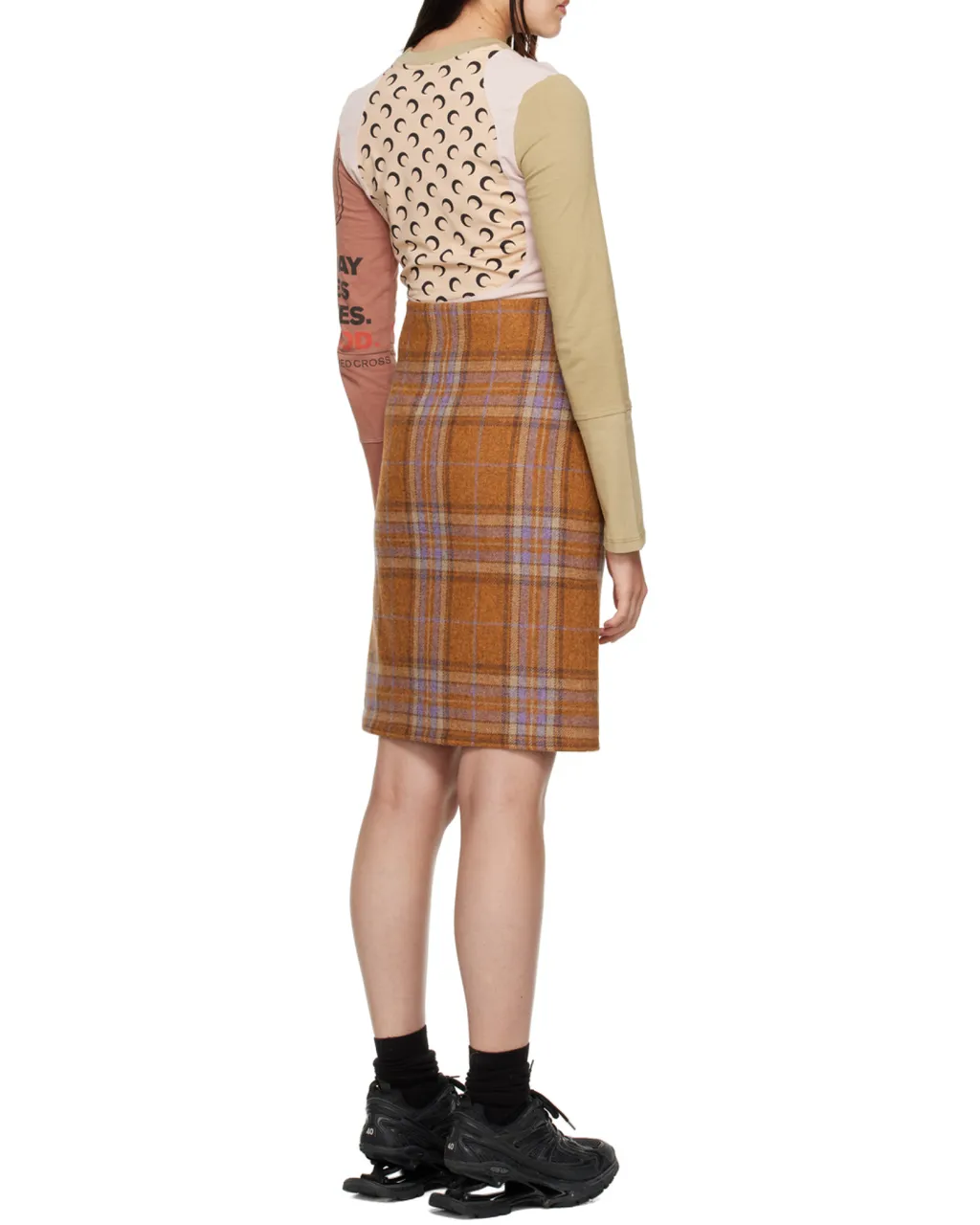 Logo Checked Dress