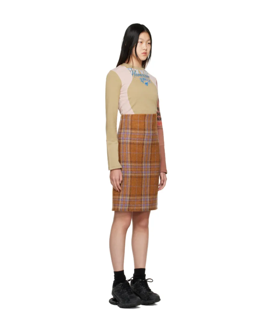 Logo Checked Dress