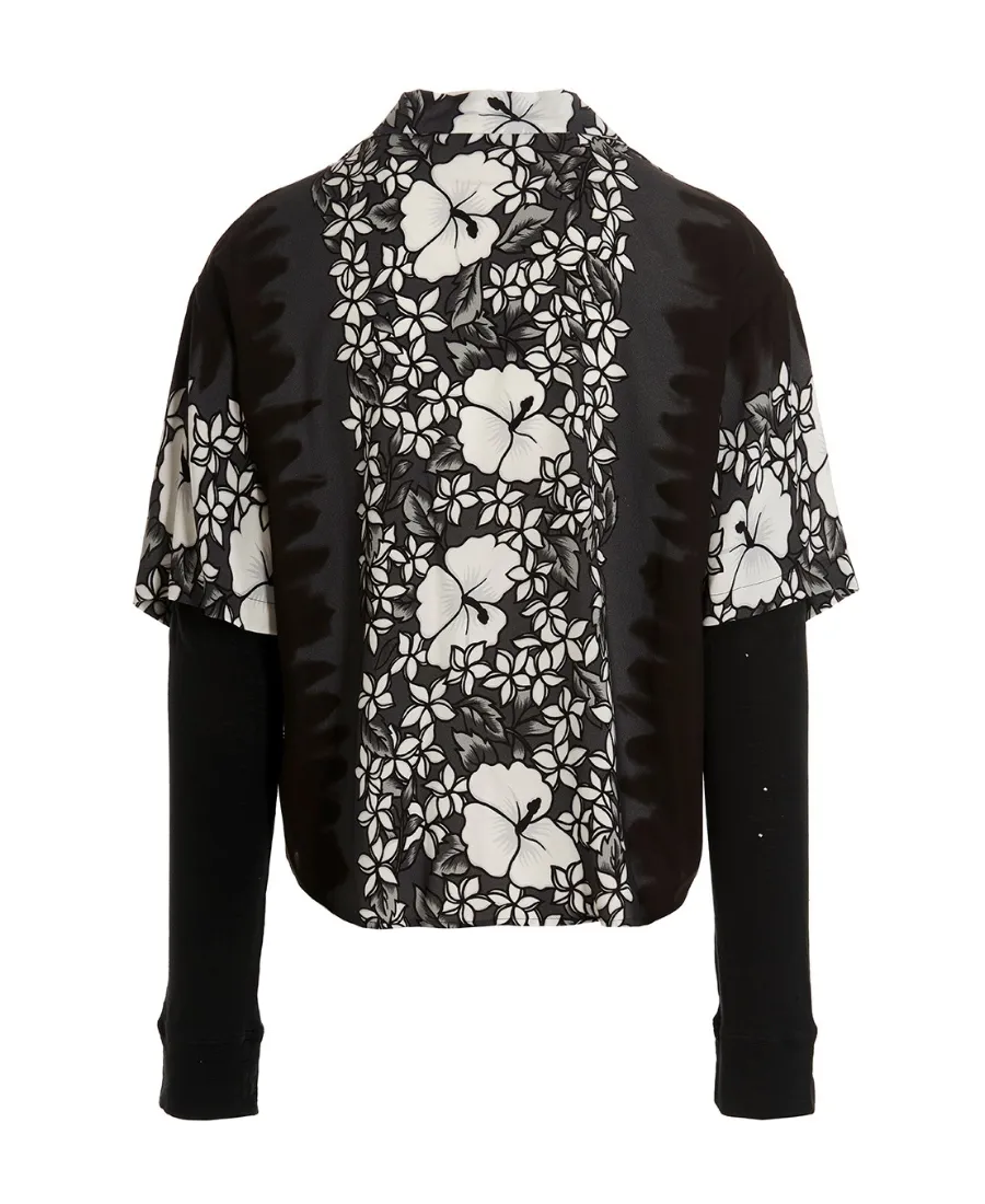 Dsquared2 Floral-Print Long-Sleeved Shirt