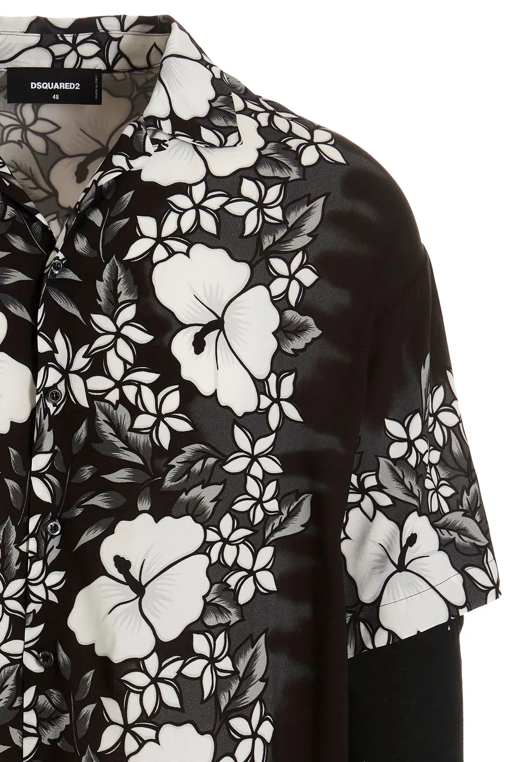 Dsquared2 Floral-Print Long-Sleeved Shirt