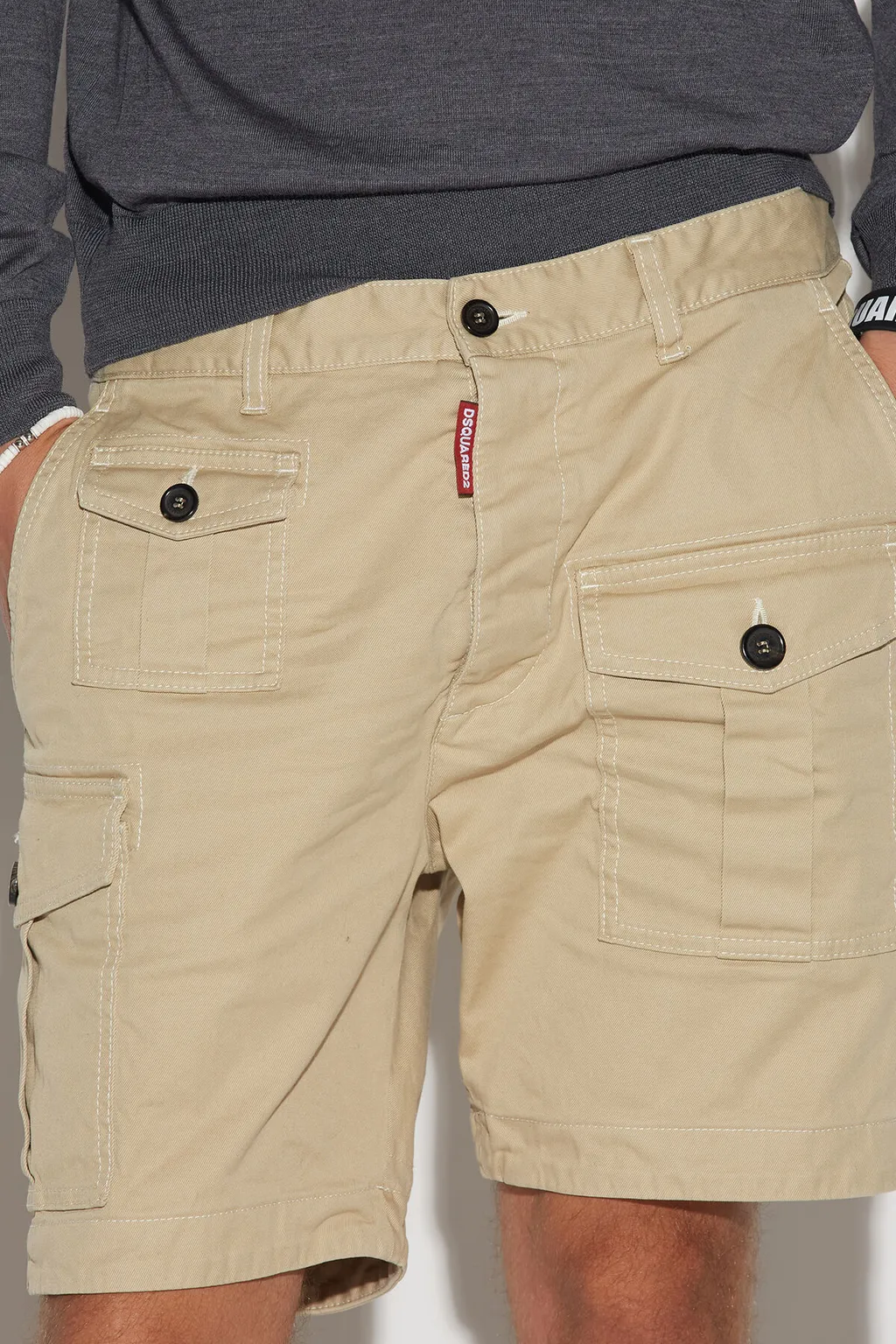 Dsquared2 Logo Patch Cargo Shorts