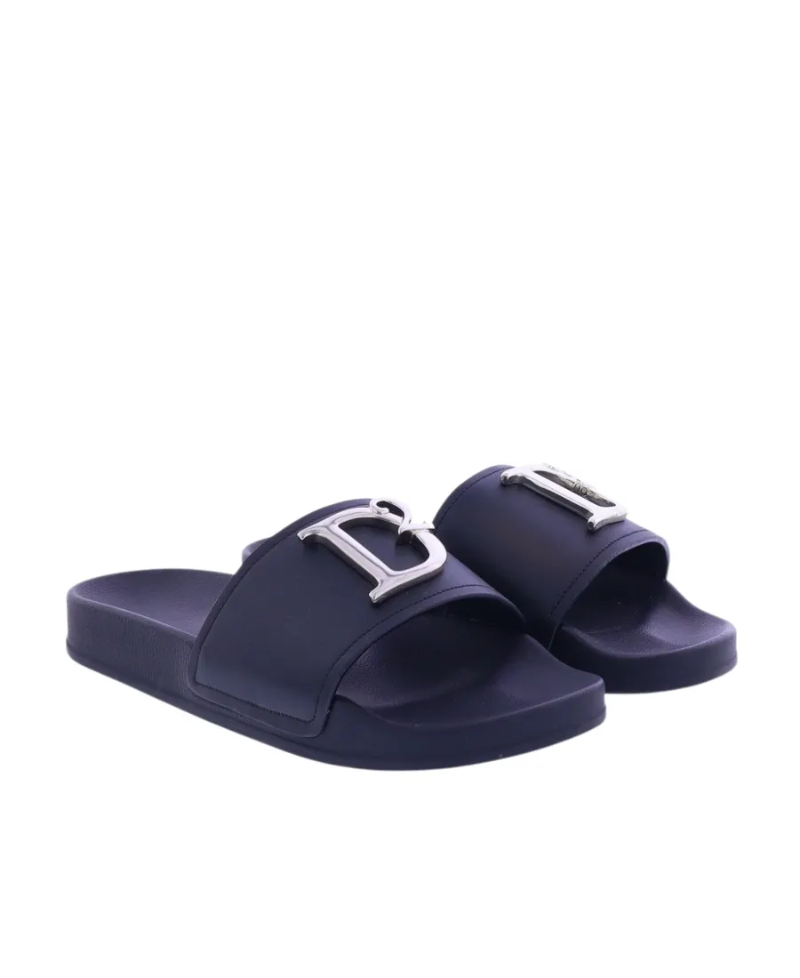 Dsquared2 Logo Plaque Slip-On Slides