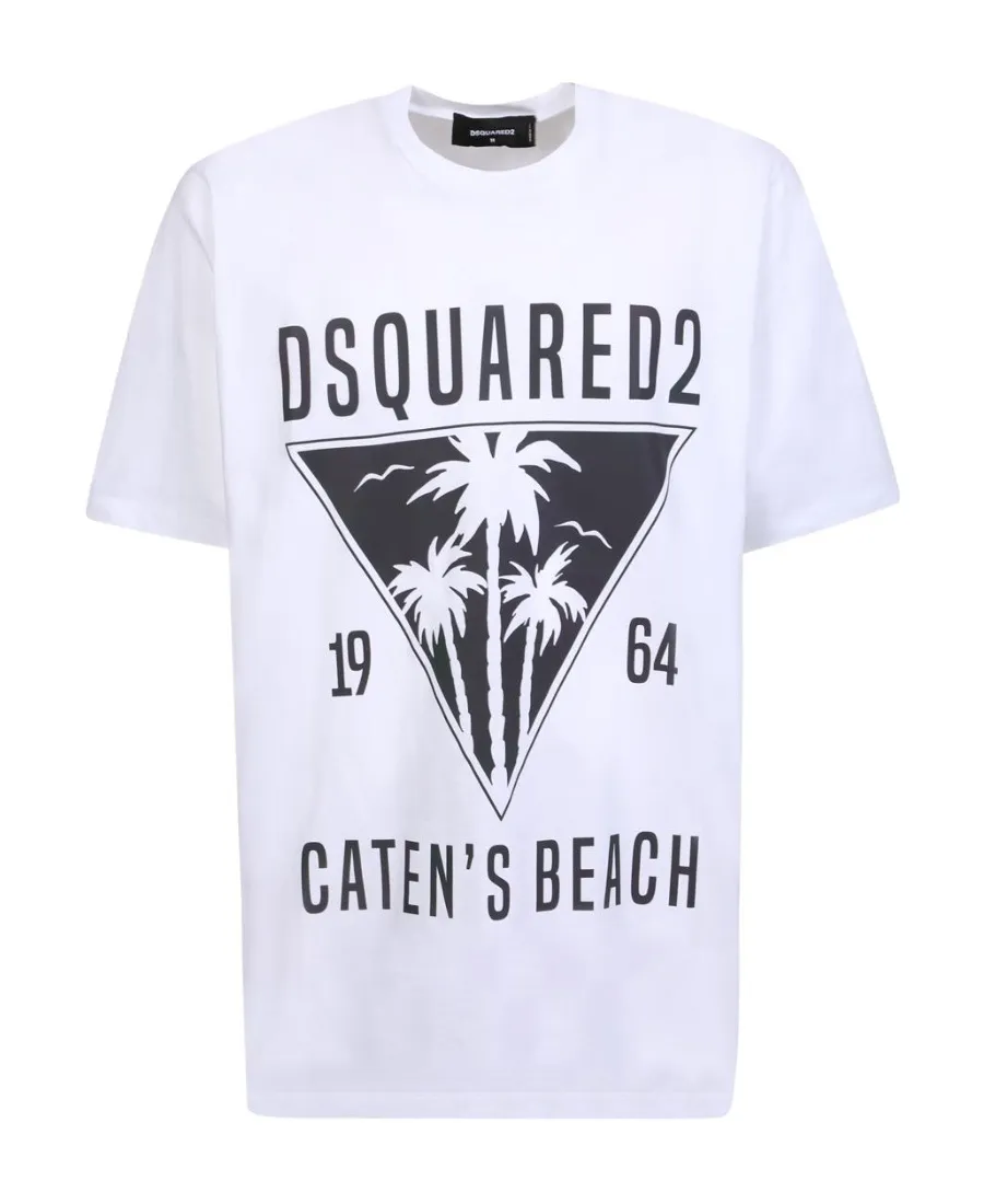 Dsquared2 Graphic Printed Crewneck T-Shirt