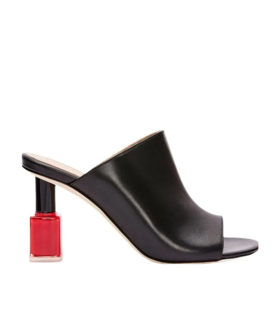 Nail Polish Mule In Calfskin