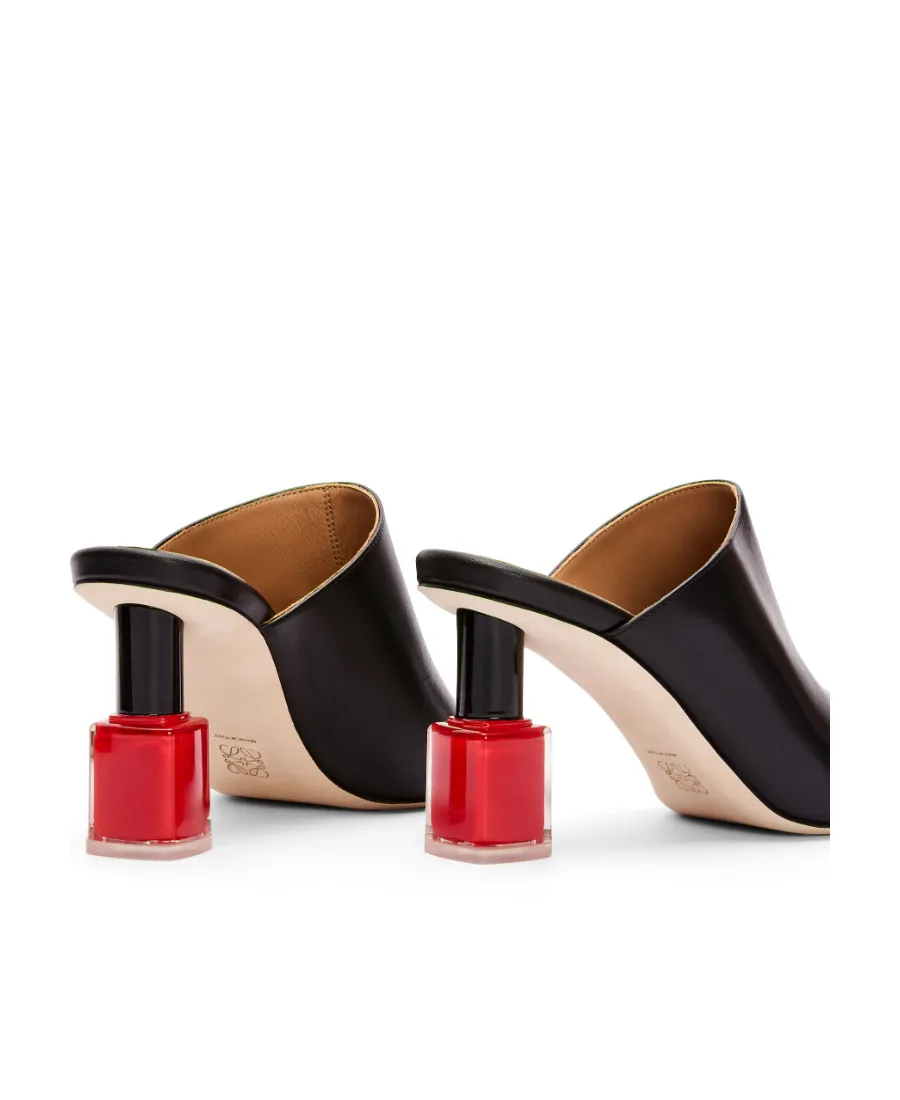 Nail Polish Mule In Calfskin