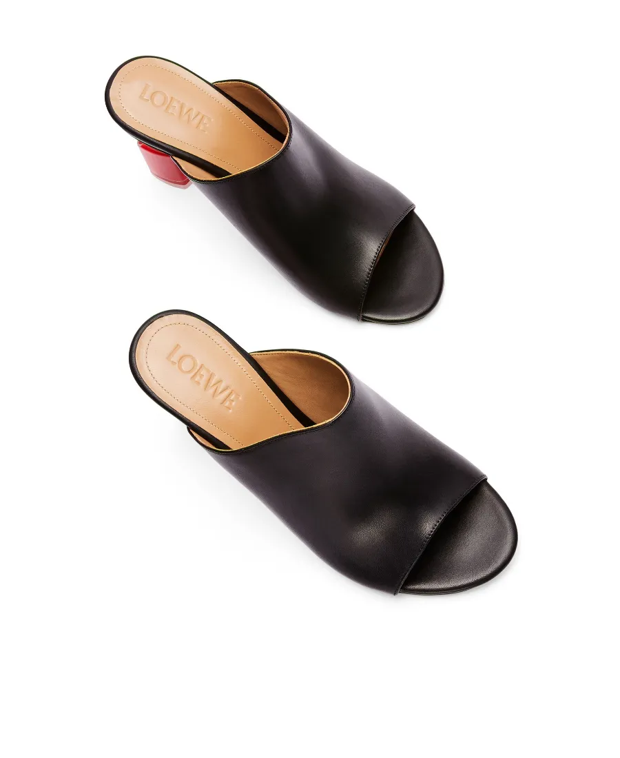 Nail Polish Mule In Calfskin