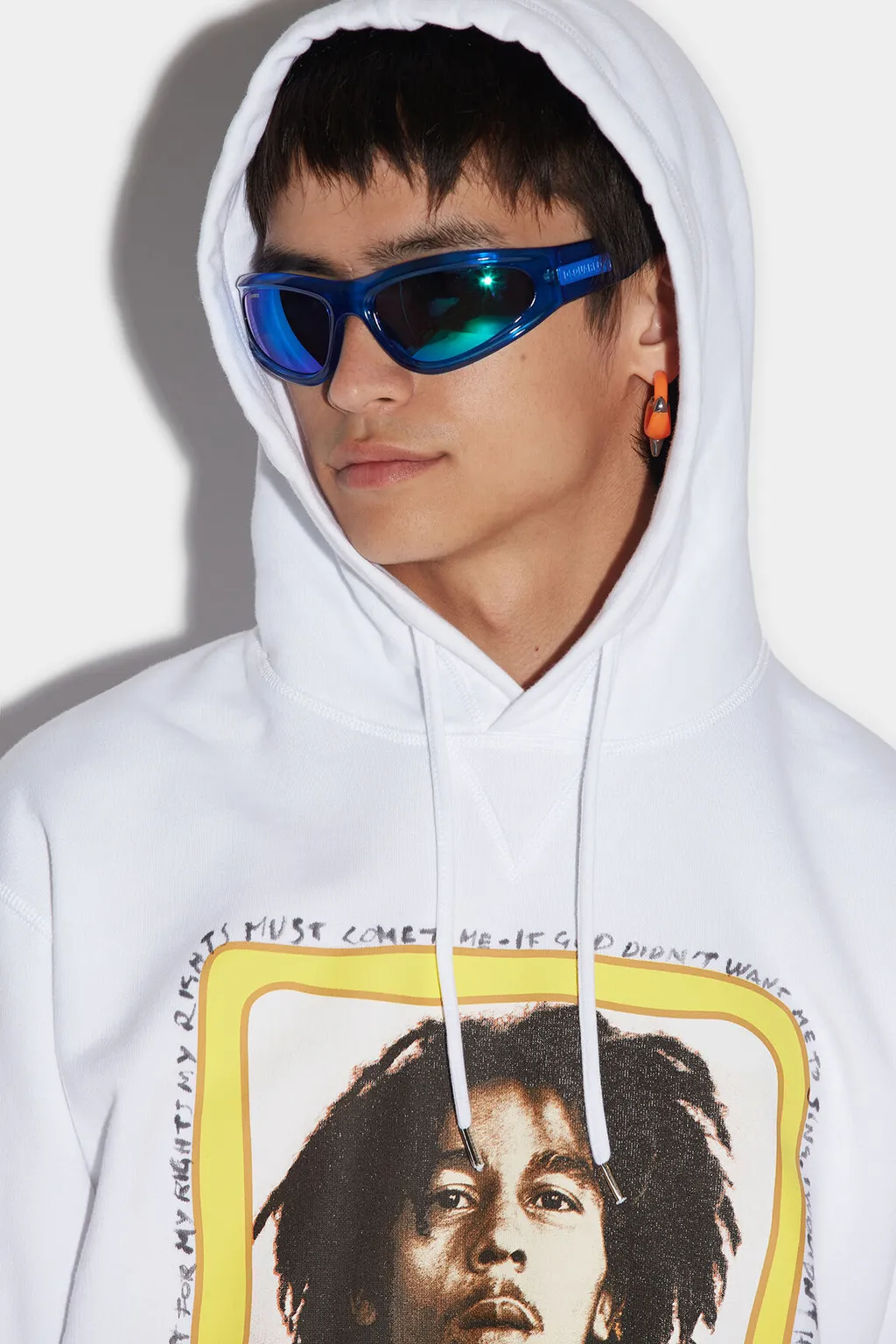 Dsquared2 Graphic Printed Drawstring Hoodie