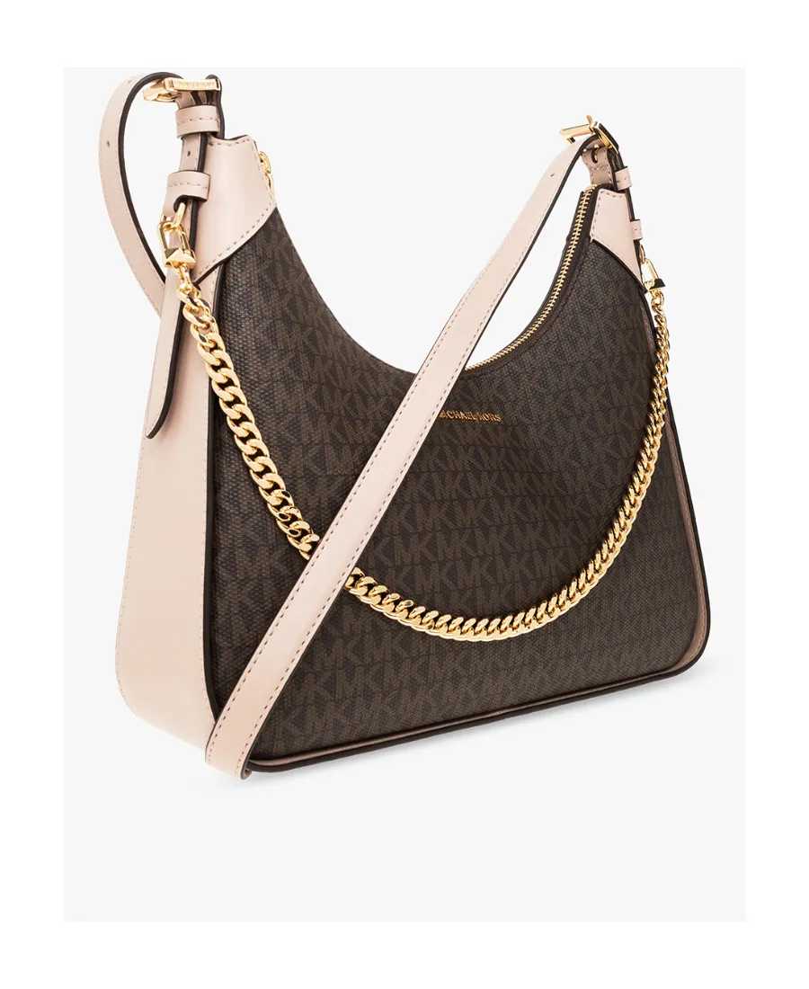 Monogram-Pattern Satchel Bag