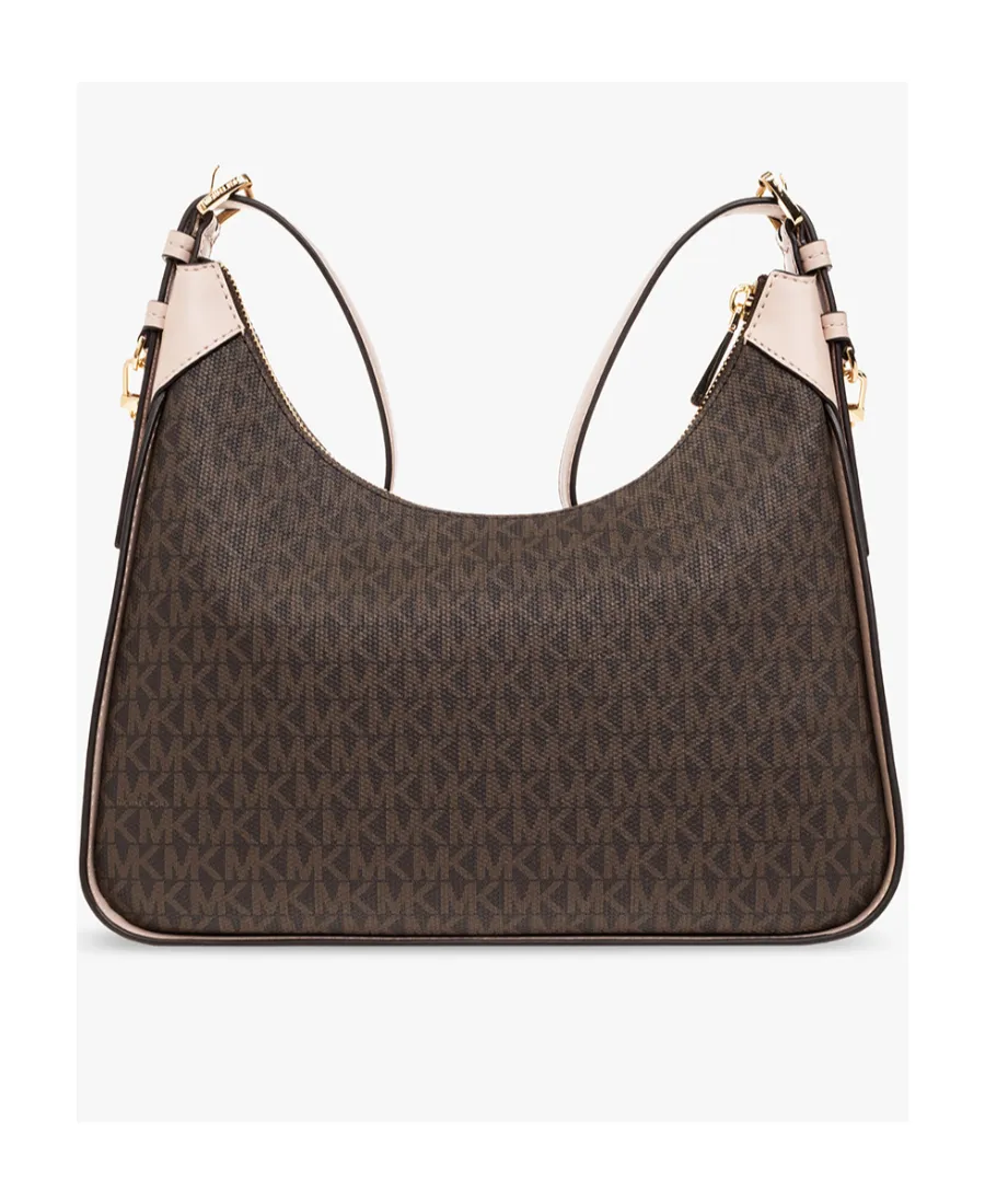 Monogram-Pattern Satchel Bag