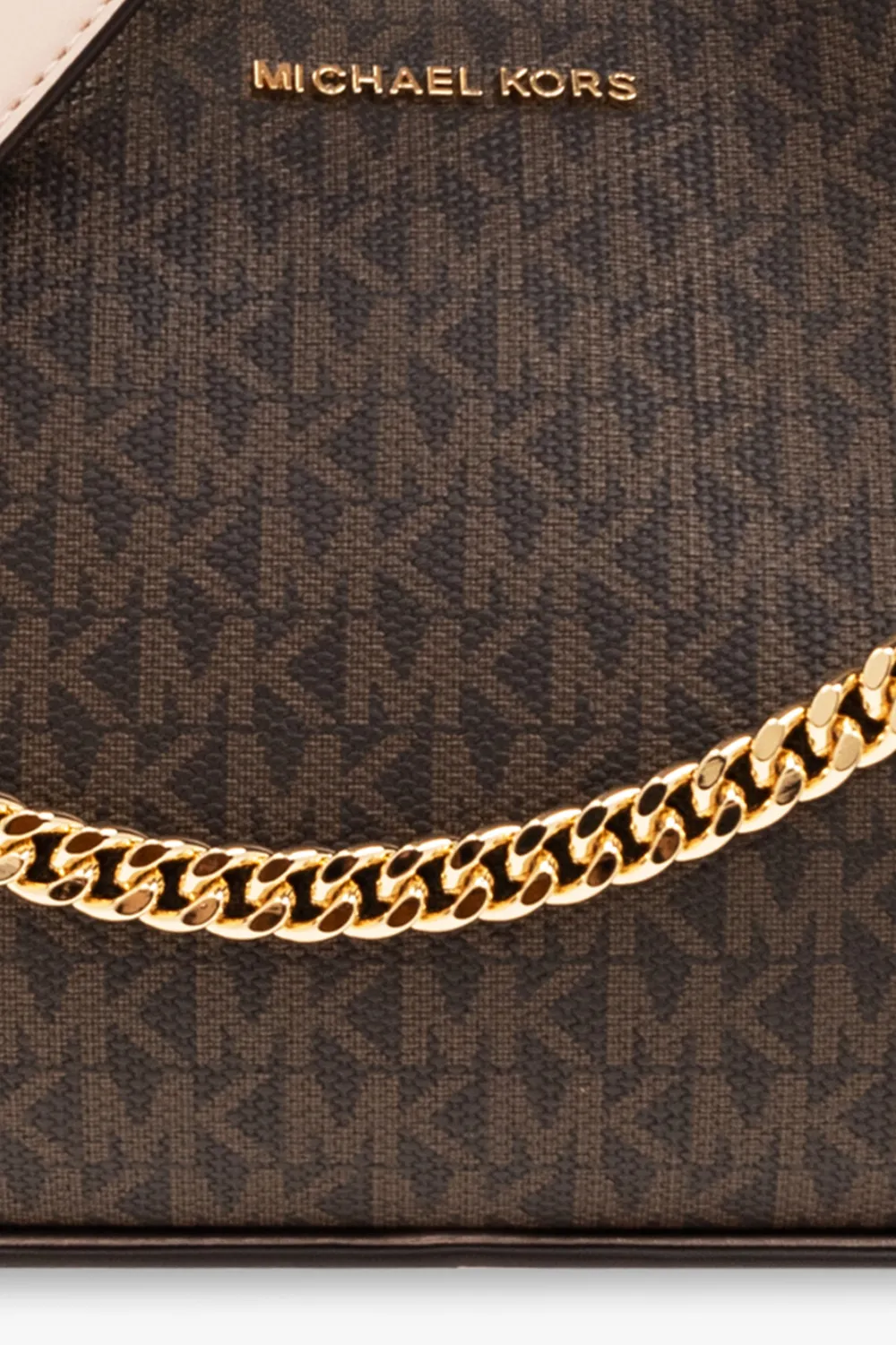 Monogram-Pattern Satchel Bag