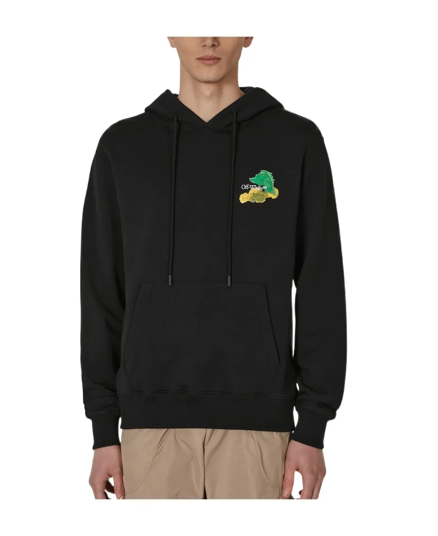 Brush Arrow Cotton Hoodie
