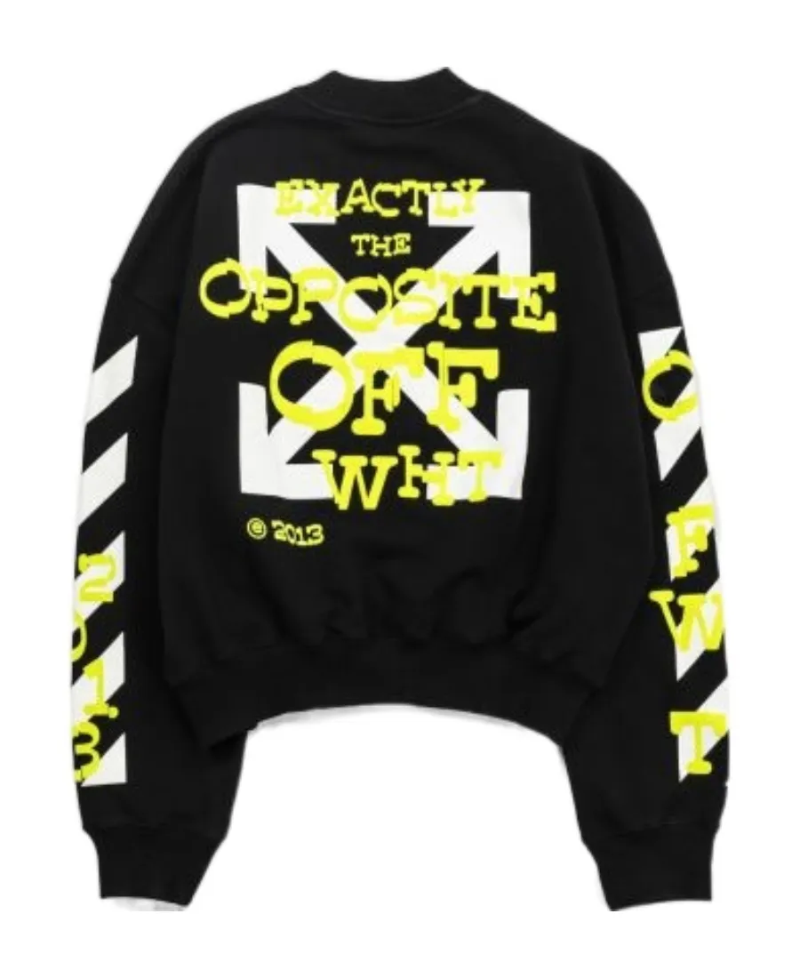 Opposite Arrow Cotton Sweatshirt