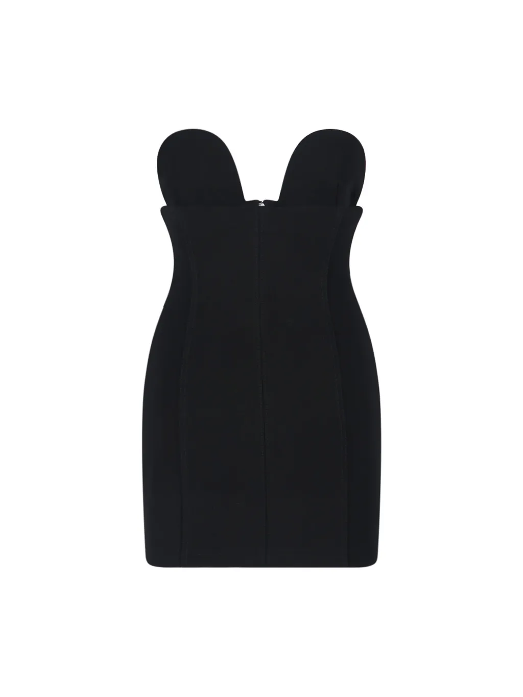 Zipped Strapless Minidress
