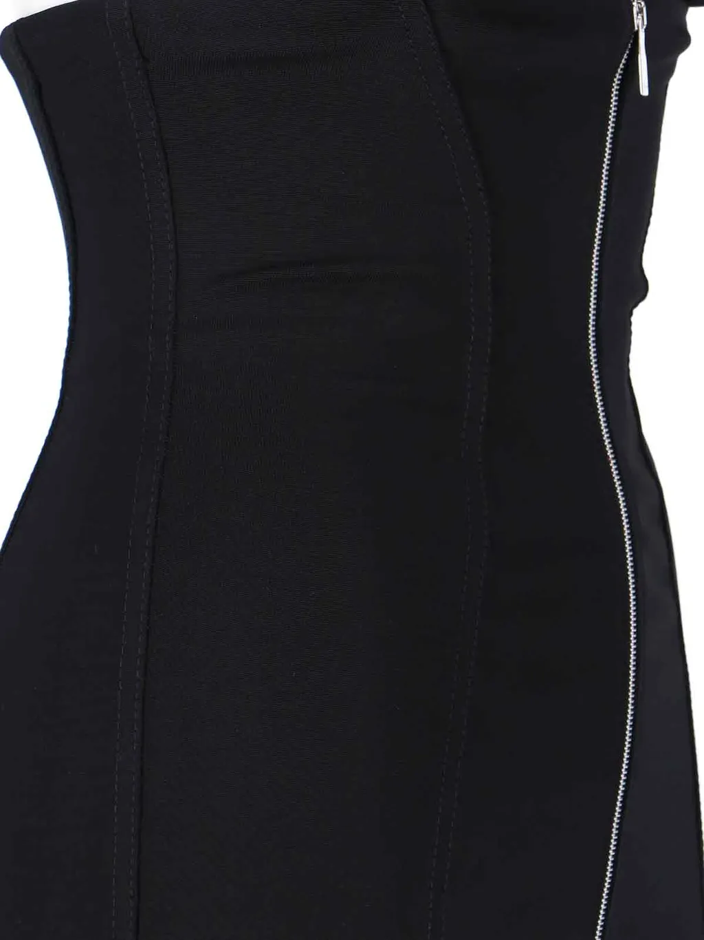 Zipped Strapless Minidress