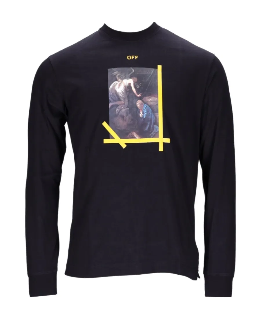 Painting-Print Long-Sleeve T-Shirt
