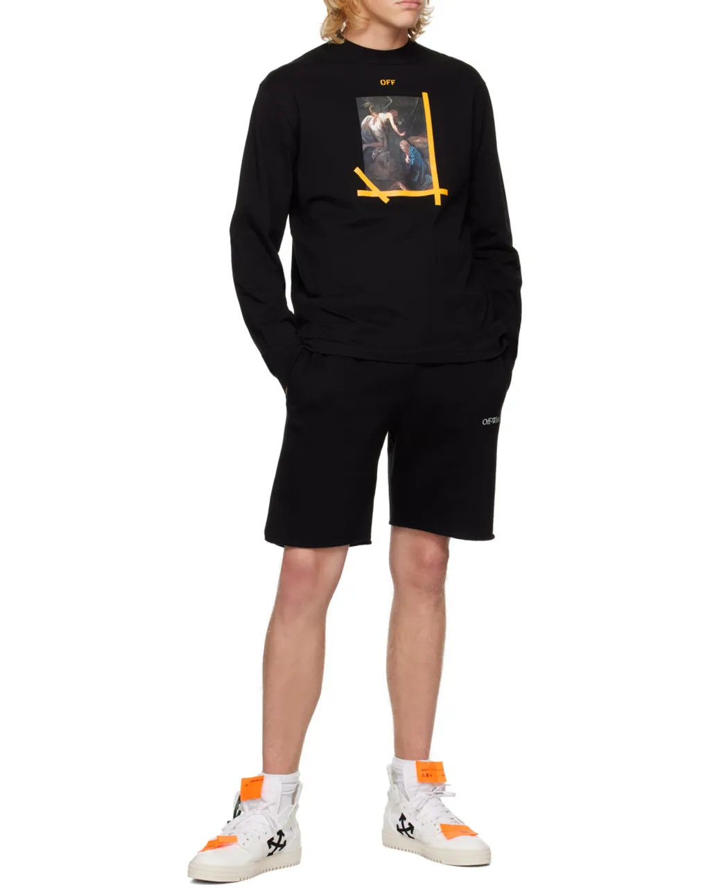 Painting-Print Long-Sleeve T-Shirt