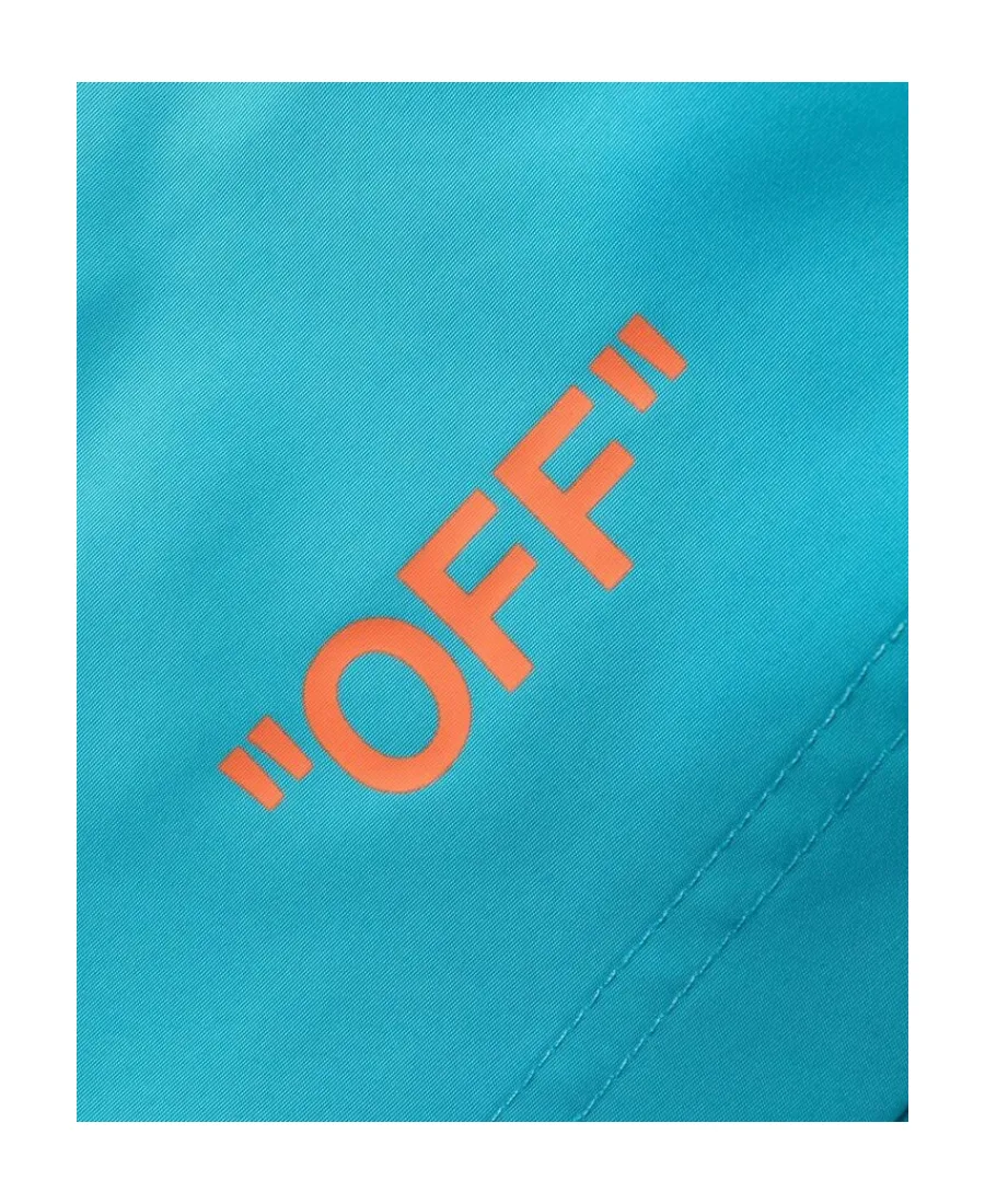 Off-White Logo Printed Swim Shorts