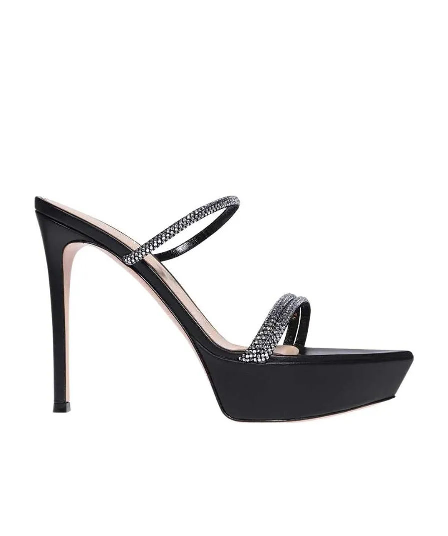 Gianvito Rossi Canne Embellished Platform Sandals
