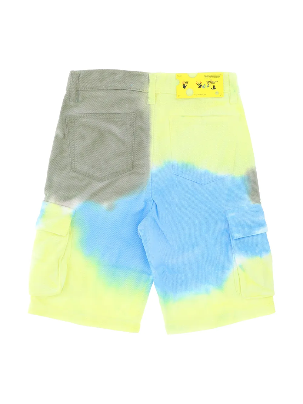 Tie-Dye Cotton Cargo Shorts