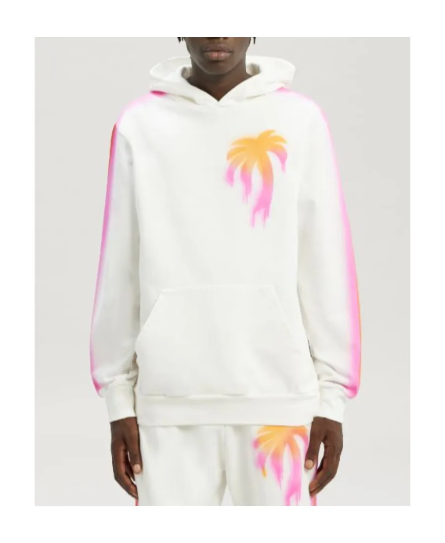 Palm Angels Sprayed Palm Printed Hoodie
