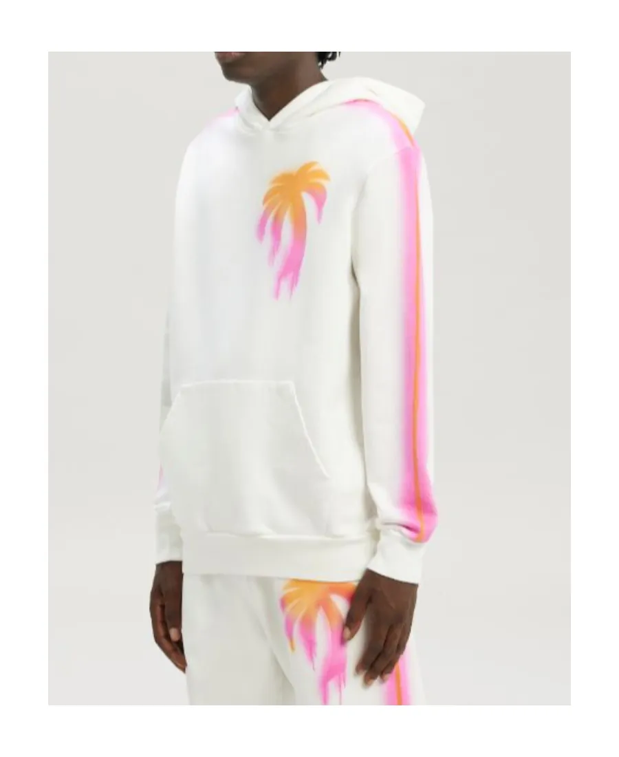 Palm Angels Sprayed Palm Printed Hoodie