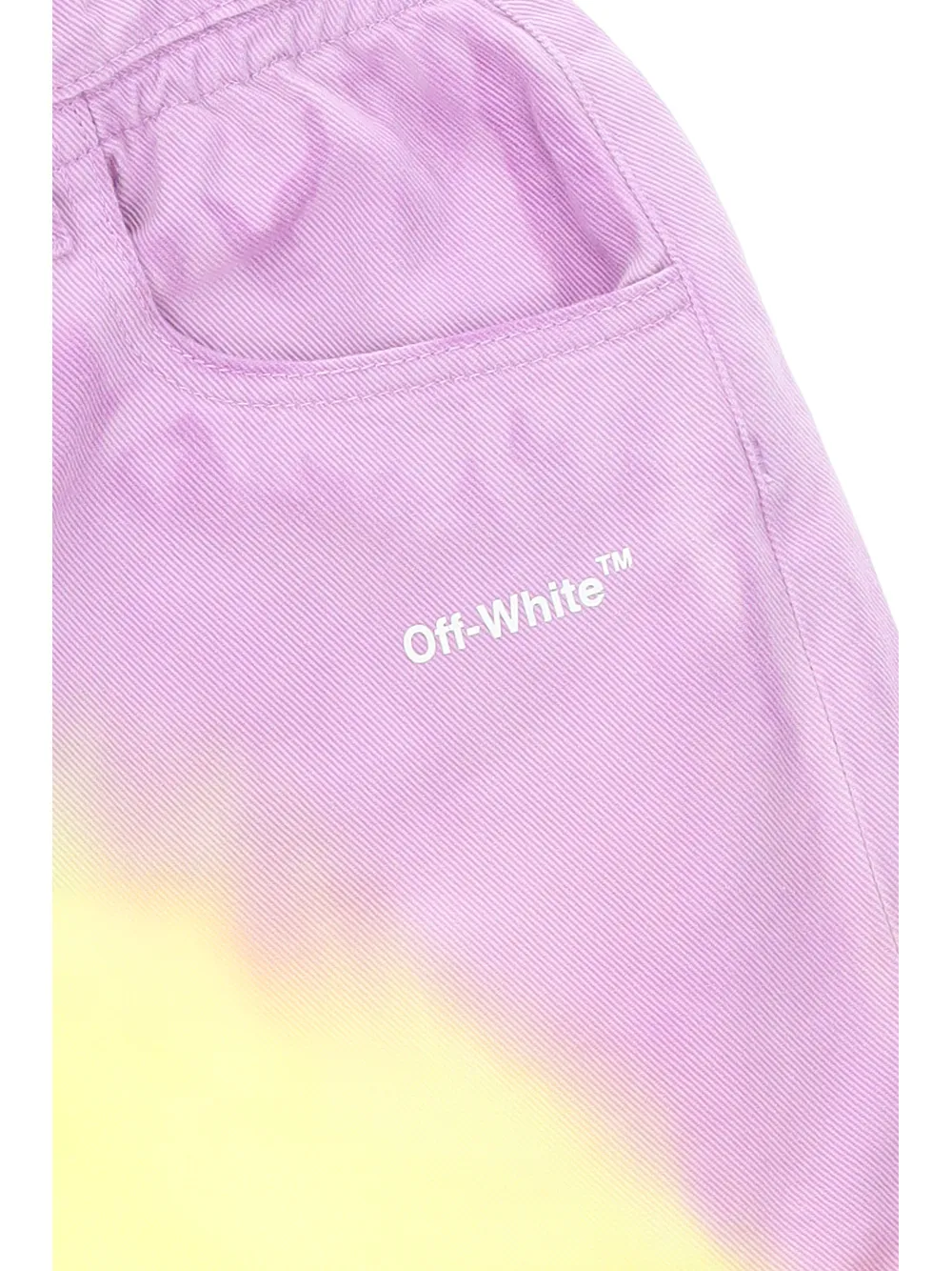 Off-White Kids High Waist Tie-Dyed Shorts