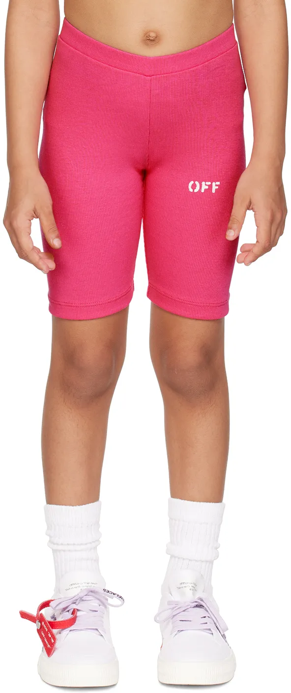 Off-White Kids Logo Printed Shorts