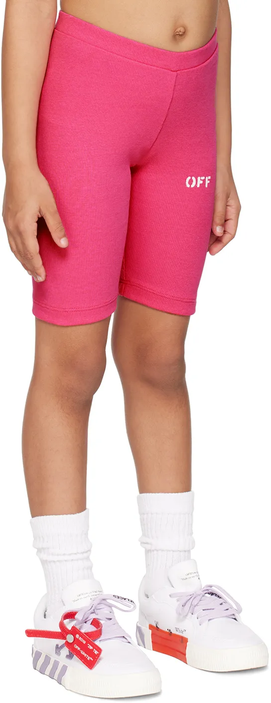 Off-White Kids Logo Printed Shorts